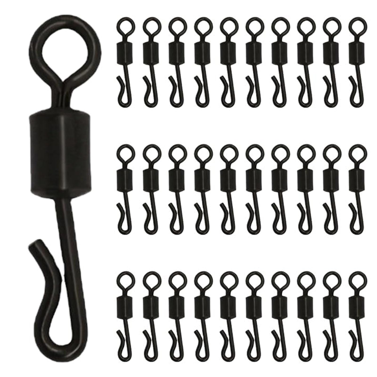 30 Pieces Quick Change Swivels Fishing Barrel Swivel Rolling Fishing It Is A Necessary Fishing Accessory For Anglers