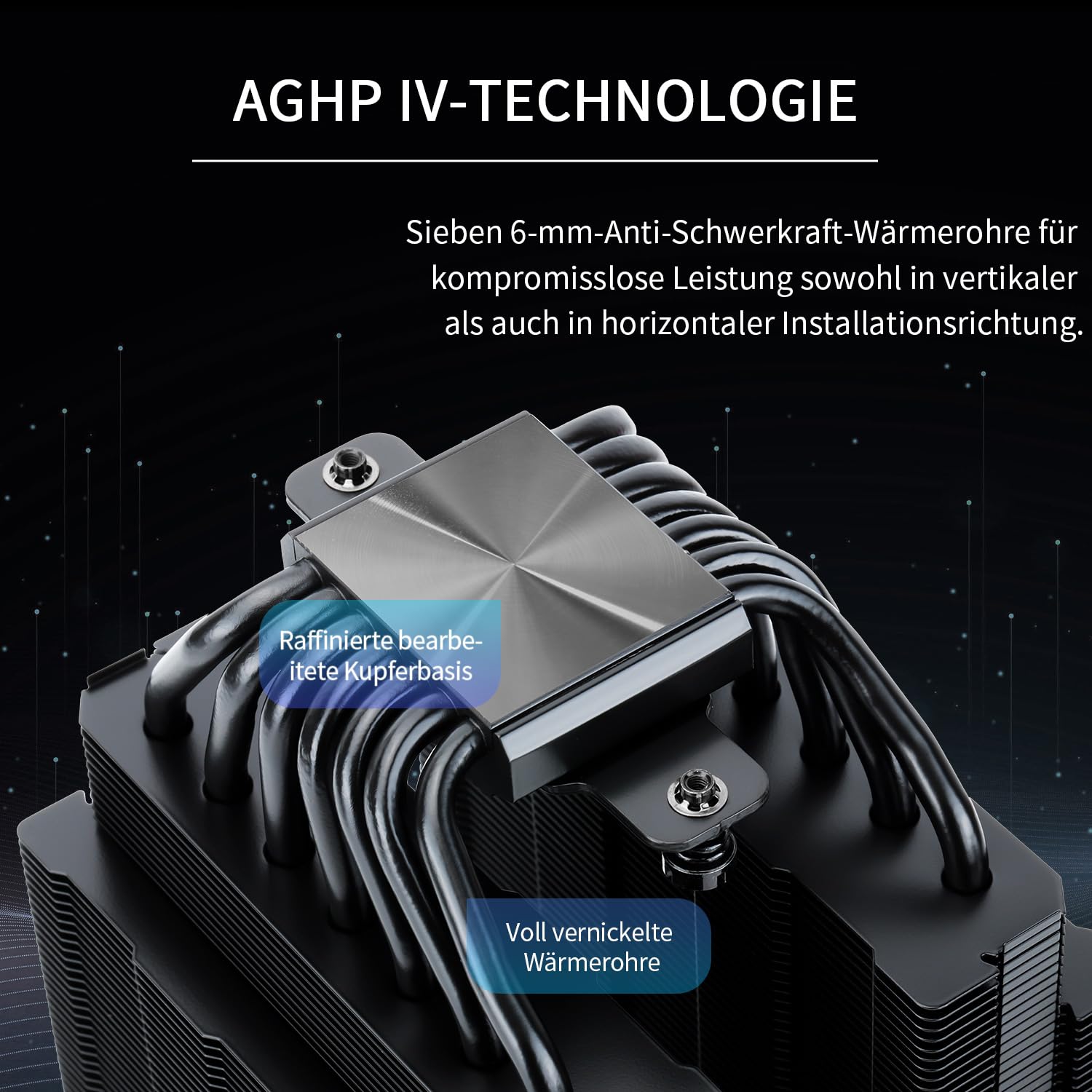 Thermalright Phantom Spirit 120 SE BLACK CPU Luftkühler, 7 Heatpipes CPU-Kühler, zwei 120mm PWM Lüfter, AGHP 4.0 Technologie, für AM4/AM5&Intel lga1851/1700/1150/1151/1200, PC Kühler Tower 2