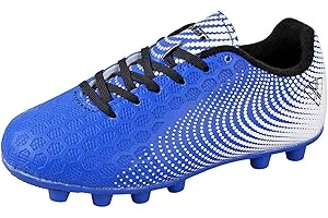 Vizari USA Stealth Boys Girls Soccer Cleats | Youth Firm Ground Athletic Outdoor Football Shoes for Toddler, Little Kid, Big Kid | Lightweight & Durable