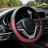 Valleycomfy Microfiber Leather Steering Wheel Cover