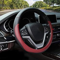 Valleycomfy Microfiber Leather Steering Wheel Cover