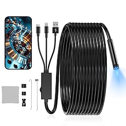 Endoscope Camera with Light, GinoCaco 1920P HD