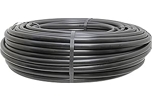 DRIP DEPOT Polyethylene Tubing - Size : 1/2" (0.600" ID x 0.700" OD) - Length : 250'