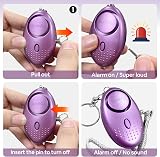 SUNMAY Personal Alarm 5 Pack 140dB LED Light Self-Defense Keychain view 3