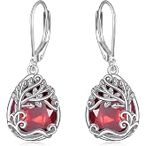 Teardrop Tree of Life/Filigree Earrings for Women Dangle Leverback Earrings Jewelry Gift Anniversary For Her