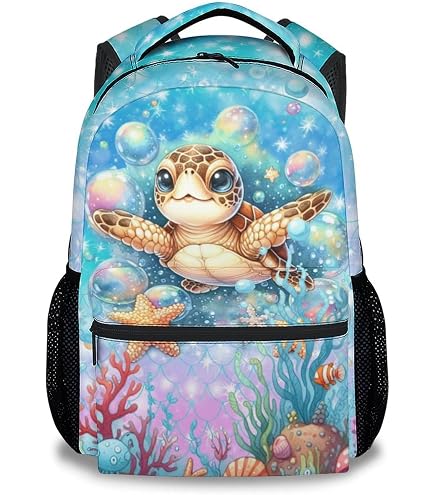 Amazon.com | Sea Turtle Tortoise Backpack for Boy Girl  display picture 3