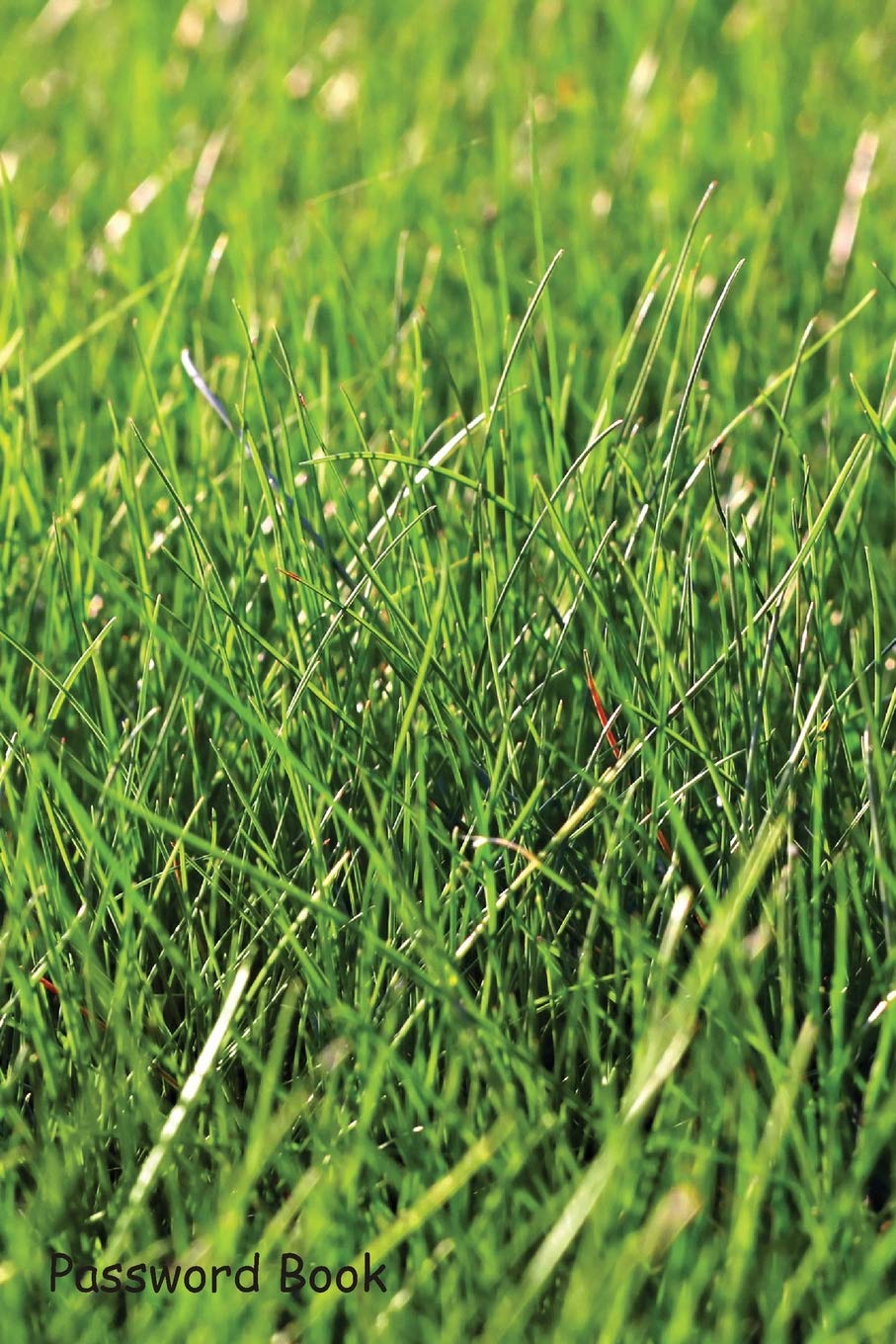 Password Book: Include Alphabetical Index With Green Grass