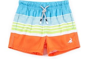 SURF CUZ Surfcuz Little Boys Swim Trunks UPF 50+ Toddler Beach Shorts Swimsuit Kids Quick Dry Swimwear