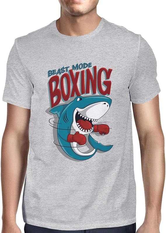 Amazon メンズビーストモードボクシングシャークtシャツ Tシャツ カットソー 通販
