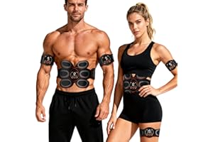 BLASET ABS Muscle Stimulator, Ab Toning Trainer Fitness Belt, Workout Equipment for Abdomen, Arms and Thighs