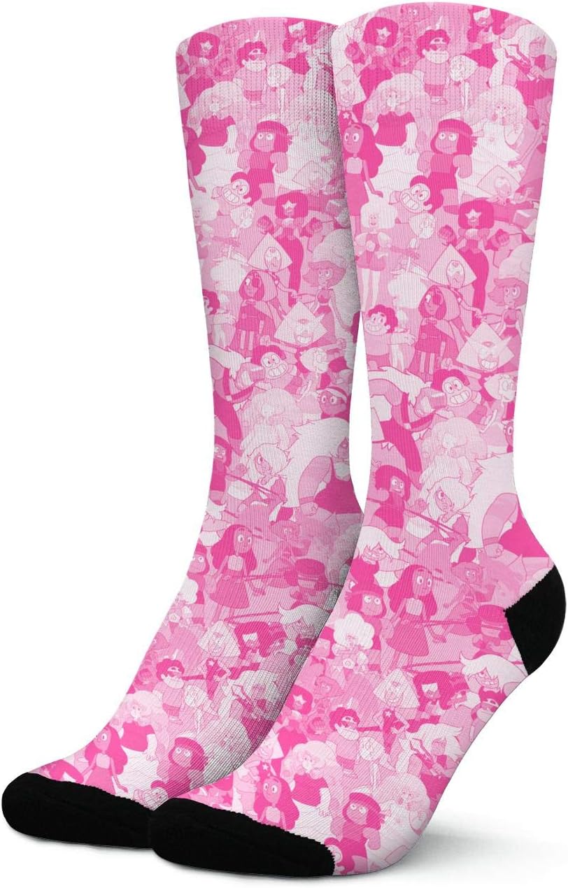 Womens Peridot-Crystal-Gems-Yellow-Hairâ€Ž-Grey- Socks Long Fashion Crew Steven-Universe-Socks Soft