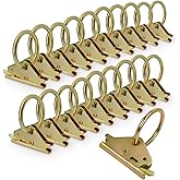 Eapele 20pcs Steel E-Track O Ring Tie-Down Anchors, Secure Cargo in Enclosed/Flatbed Trailers, Trucks, Load Limit of 1500lb