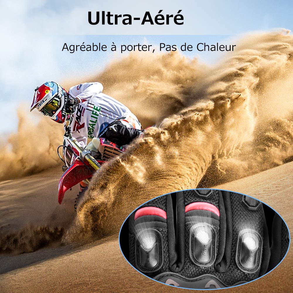 . Carchet Gant Moto Homologué CE 1KP Gants de Moto Durable, Gant Moto Homologue mi Saison 2019 Nouveau! Gants Moto Scooter, Confortable (XL)