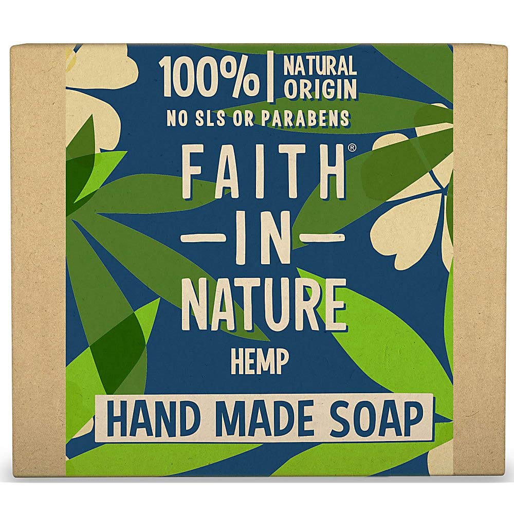 Faith in Nature Natural Rosemary Hand Soap Bar, Reviving Vegan & Cruelty Free, Parabens and SLS Free, 100 g
