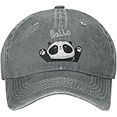 VunKo Frog Lazy Vintage Distressed Adjustable Washed Denim Low Profile Mens Dad Trucker Hat Baseball Ball Cap for Men