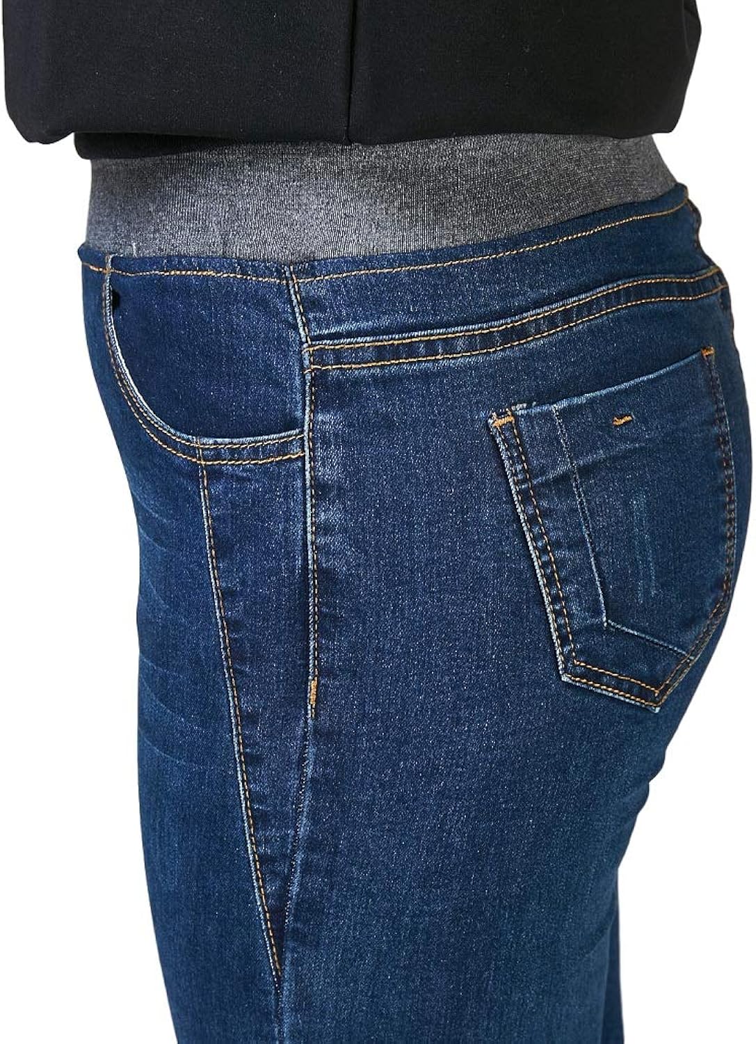 Lazutom Femmes Hiver Elastique Taille Double Polaire Jeans Chaud Epais Slim Fit Double Polaire Legging Skinny Stretch Leggings Jeans Femme Salon Qa