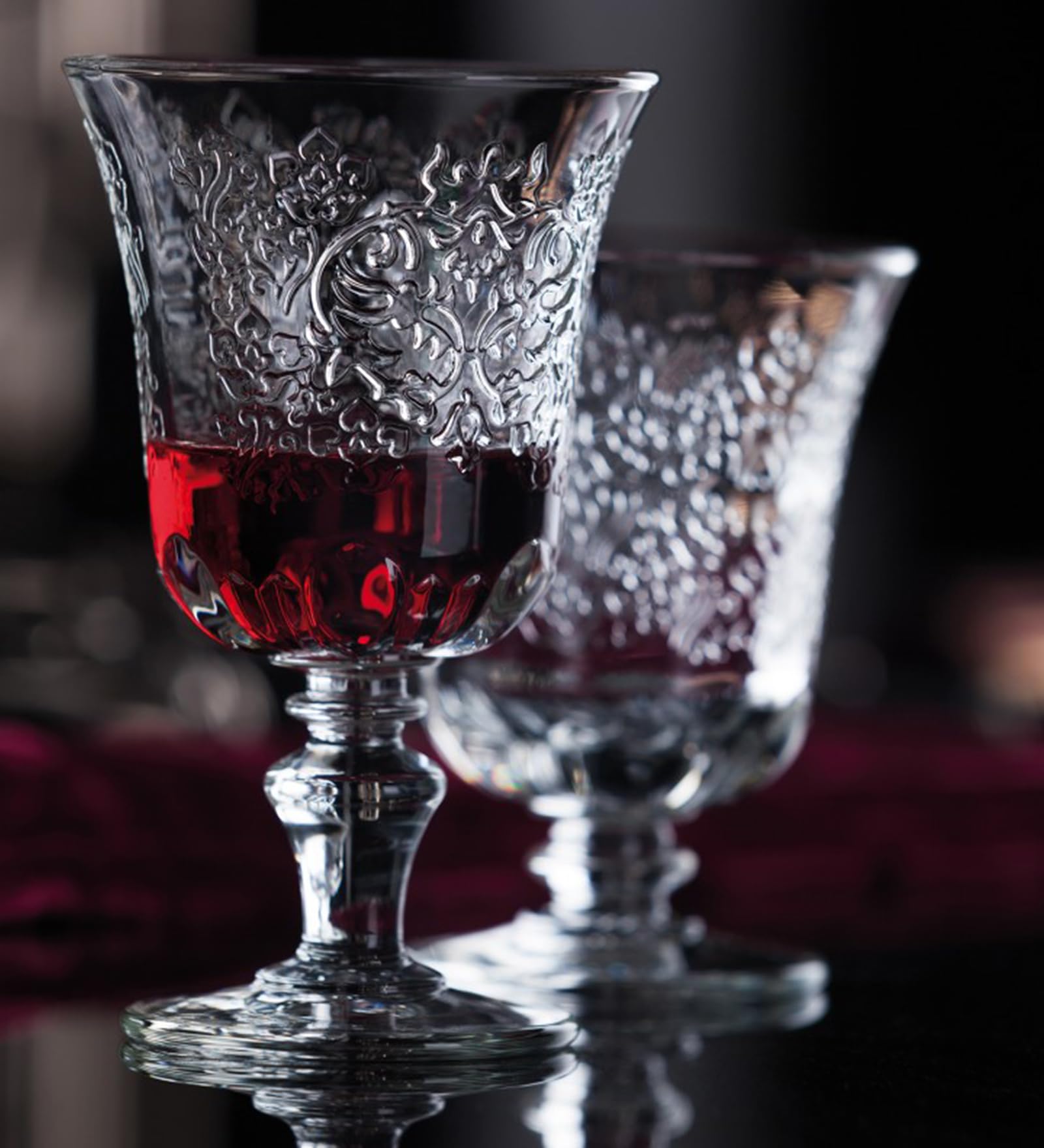 La Rochere Wine Glass Footed Comport Verre A Vin Amboise Transparent 26cl 9 x 9 x 15 cm (Pack of 6)