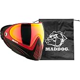 Maddog Dye I4 PRO Thermal Dual-Pane Anti-Fog Lens Paintball Airsoft Mask Goggle System Combo with Microfiber Storage Bag