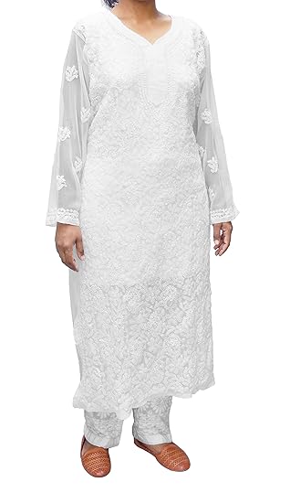 amazon chikankari kurtis