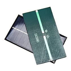 Fielect 5Pcs 6V 1W Mini Solar Panel Polysilicon