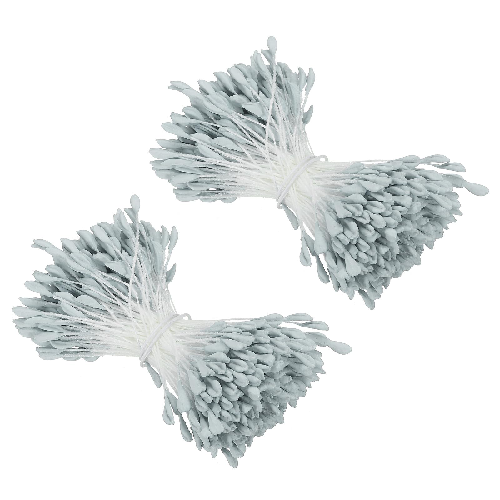 PATIKIL 2.5mm Double Heads Flower Stamen, 680 Pcs Artificial Flower Stamen Pistil Matt Pearl Floral Stamen for DIY Christmas Card Wedding Decoration, Dark Blue