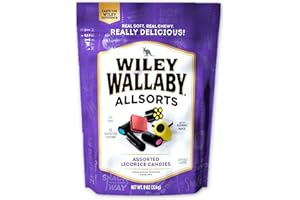Wiley Wallaby Licorice, Allsorts, 8 Ounces