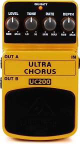 Behringer Ultra Chorus UC200 Ultimate Stereo Chorus Effects Pedal Yellow