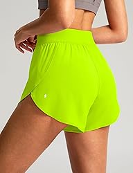 Soothfeel High Waisted Athletic Running Shorts for