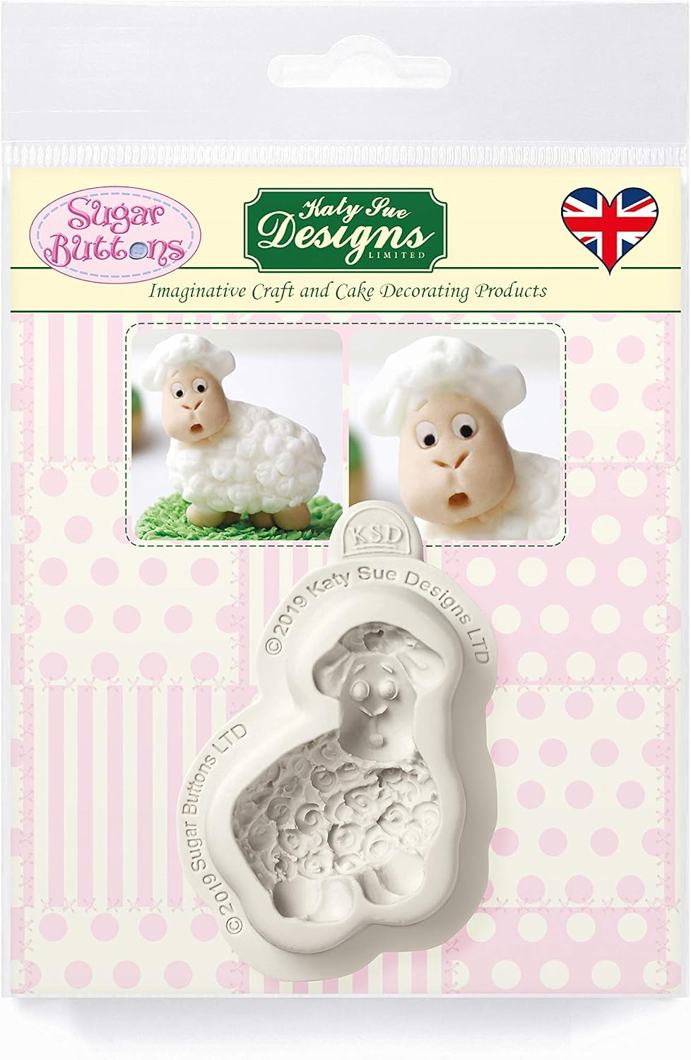 Little Lamb Silicone Mould for Cake Decorating Crafts, Cupcakes, Sugarcraft, Candies, Card Making and Clay