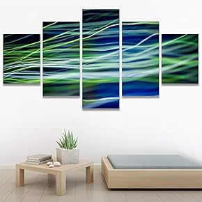 SIGNWIN 5 Panel Canvas Wall Art Modern Art...