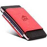 VBAX Elastic Wallet for Men & Women – Slim Minimalist Front Pocket Credit Card Holder, Stretch Fabric Design Fits 10 Cards & Cash – Compact Everyday Carry Wallet for Travel & Daily Use