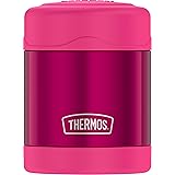 THERMOS FUNTAINER 10 Ounce Stainless Steel Vacuum Insulated Kids Food Jar, Pink