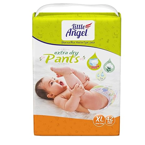 Little Angel Baby Diaper Pants, X-Large - 42 Count