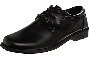 Josmo Boys Classic Comfort Oxford Shoe - Wing Tip Formal Dress Shoes lace up (Colors: Black/Brown/White) (Sizes: 7-10 Toddler / 11-2 Little Kid / 3-6 Big Kid)