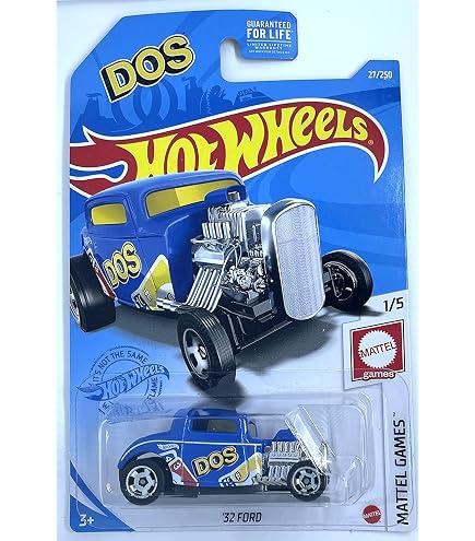 Amazon.com: Hot Wheels - Ford '32 - Mattell Games 1/5 [rojo/UNO