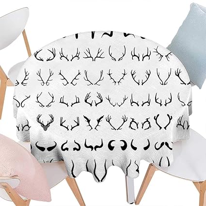 Amazon Com Cheery Home Roundtable Cloth Antlers Decor Horns