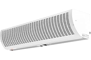 Uargd 60" Commercial Indoor Air Curtain with Dual Speed 2100CFM, Wall-Mounted Door Fan with Durable Limit Switch, Easy Instal