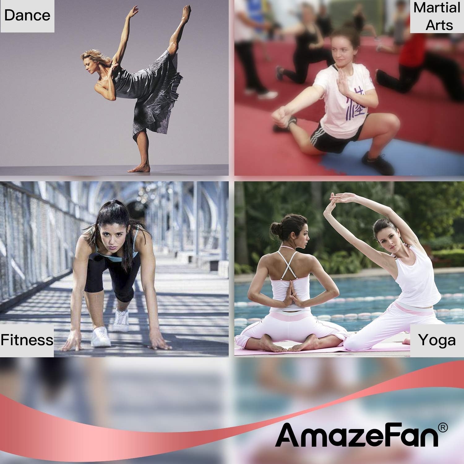 AmazeFan Leg Stretcher, 3 Bar Leg Split Stretching Machine, Flexibility Stretching Equipment for Ballet, Yoga, Dance, Martial Arts, MMA, Home Gym Exercise(2020 Upgrade) : Sports & Outdoors