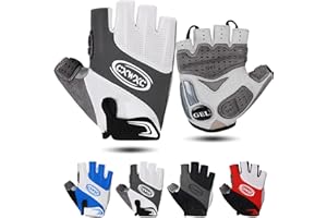 Cycling Gloves for Men Women - Breathable Gel Road Mountain Bike Riding Gloves - Anti-Slip Half Finger Glove for Fitness Cycl