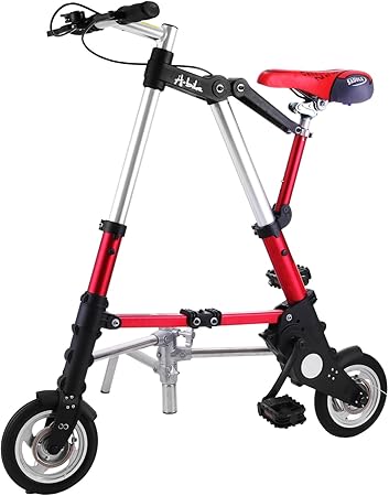Happybuy Mini Clown Bike 20 3 Cm Pieghevole Regolabile In Alluminio Della Bici Pieghevole Bicicletta Full Suspension 19 3 Km H Cambio Shimano A Velocita Mini Bike Amazon It Sport E Tempo Libero
