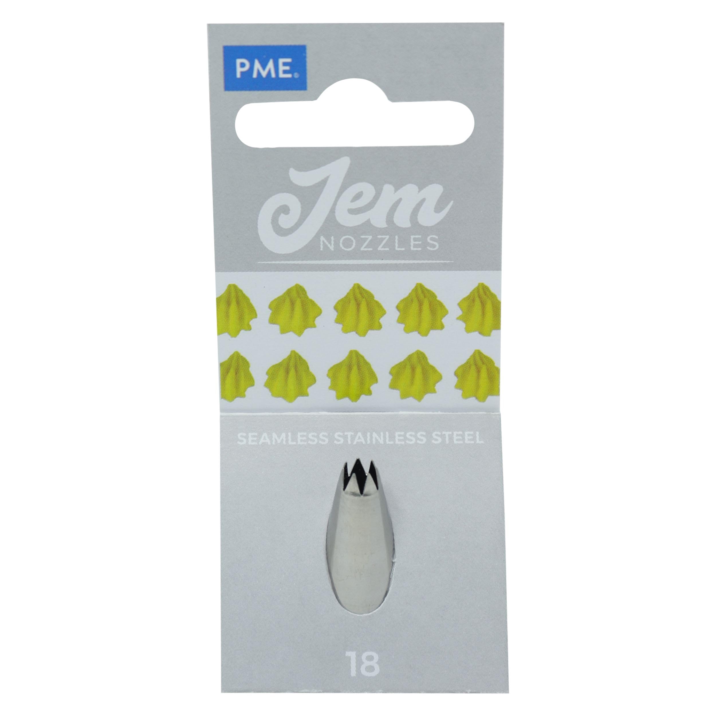 PME NZ1B JEM Drop Flower Piping Nozzle no. 1B, Silver