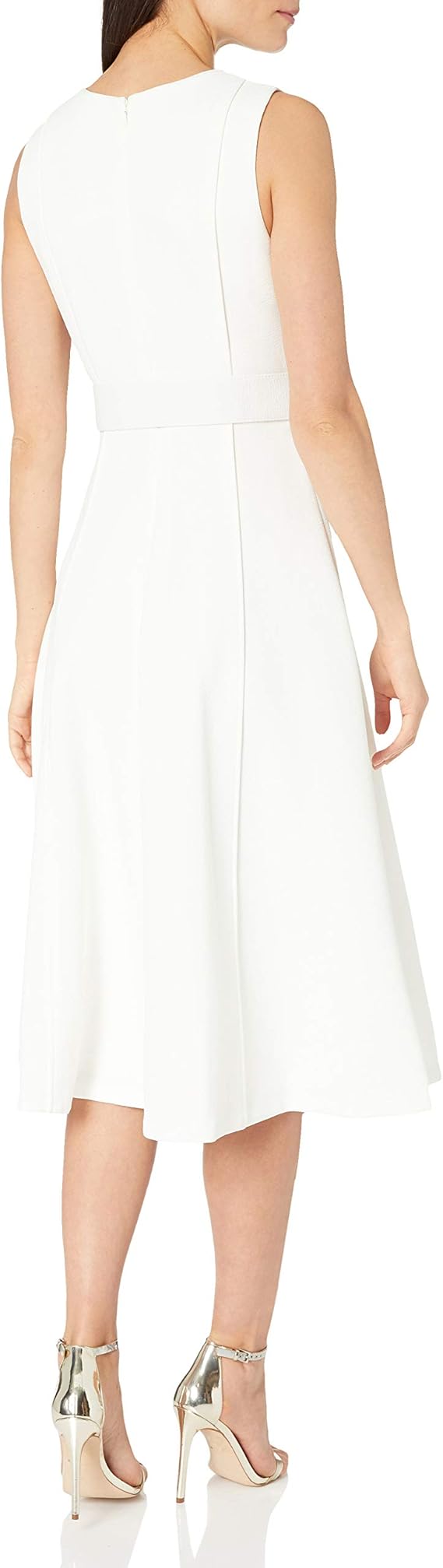 Calvin Klein 卡尔文克莱因 CK 无袖A字形连衣裙 配腰带 8码3.1折.46 海淘转运到手约￥318