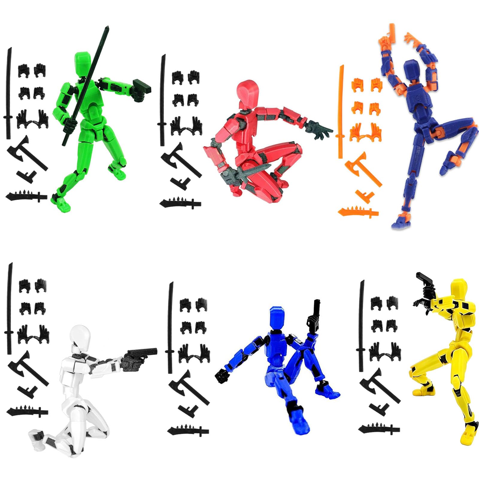 (Assembly Completed) 6 Packs T13 Action Figure