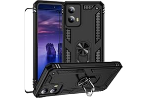 for Motorola Moto G 5G 2024 Case with Screen Protector,Hybrid Heavy Duty Military Protective Shockproof Armor Dual Layer Prot