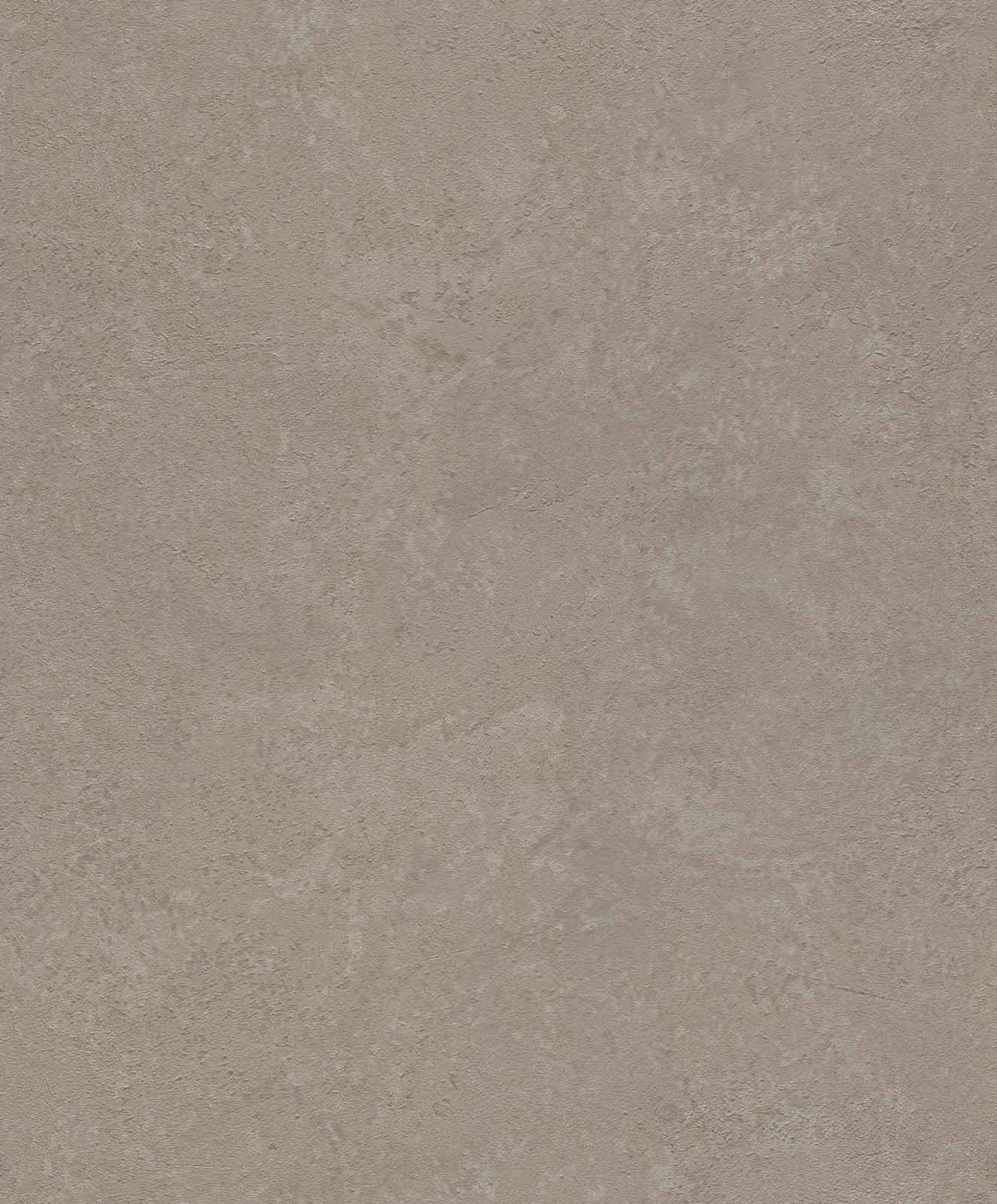 Rasch Factory V Collection 315158 Non-Woven Wallpaper Dark Brown Metallic Plain Concrete Look Structure