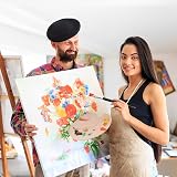 Redreo Wooden Paint Palette 2 Pack with Thumb Hole for Artists view 6