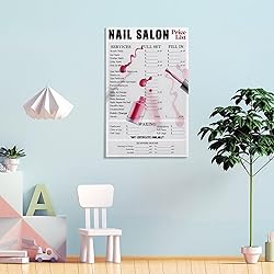JBBGO Nail Salon Beauty Salon Canvas Wall Art
