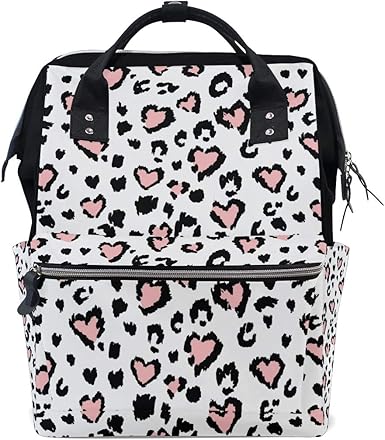 cheetah print backpack diaper bag