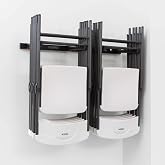 LIFETIME 80719 Wall Mounted Chair Rack Black