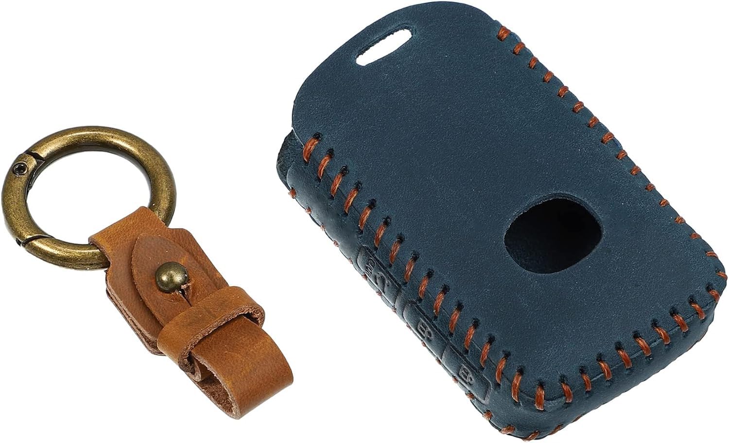 MACHSWON Car Key Fob Cover 4 Button Remote Fob Case Blue for M-a-z-d-a 3 6 CX-5 CX-30 CX-9